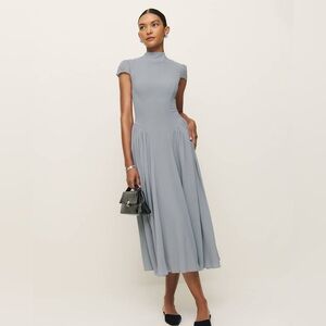 NWT REFORMATION Maven Dress In Haze Blue